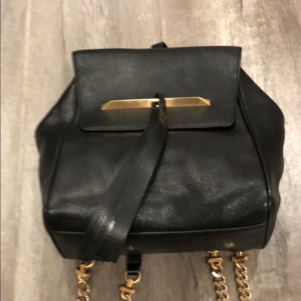 B Brian Atwood Juliette Black Backpack Purse - Picture 5 of 11